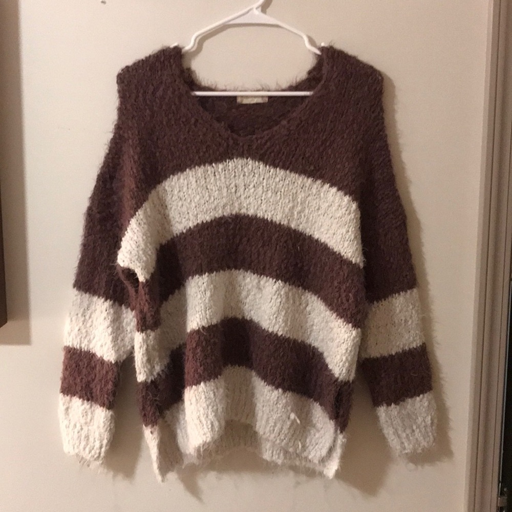 Striped Altar’d State fuzzy sweater
